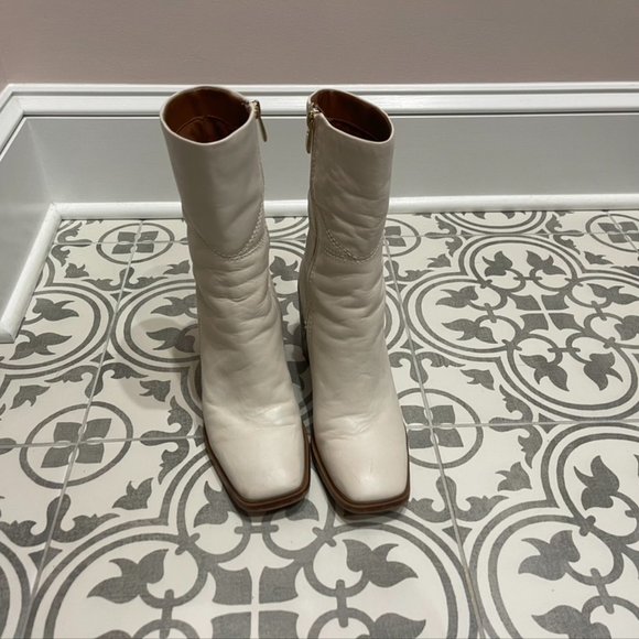 Franco Sarto Ivory/Cream mid/calf Boots - Picture 6 of 8